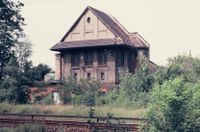 S-Bahnhof Siemensstadt-F&uuml;rstenbrunn, Datum: 24.07.1985, ArchivNr. 41.63